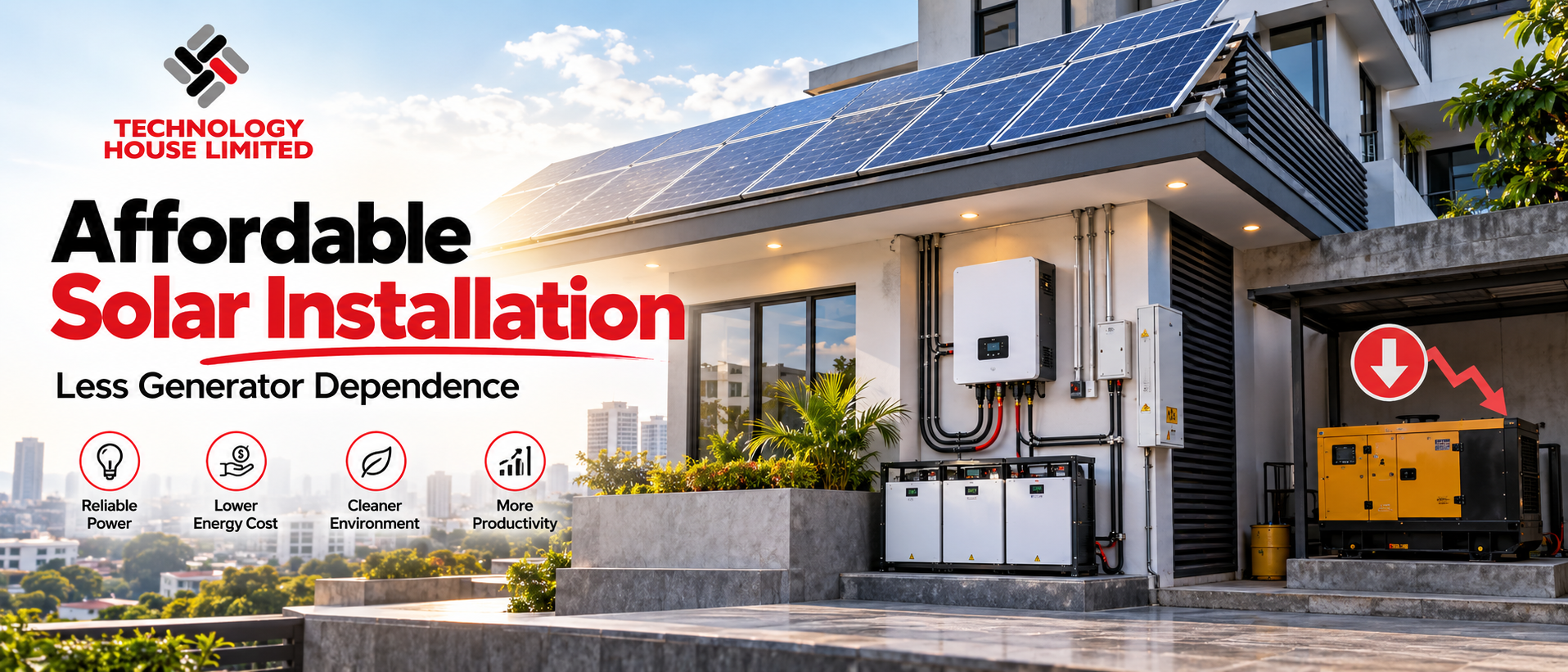 How an Affordable Solar Installation Company in Nigeria Helps Reduce Generator Dependence