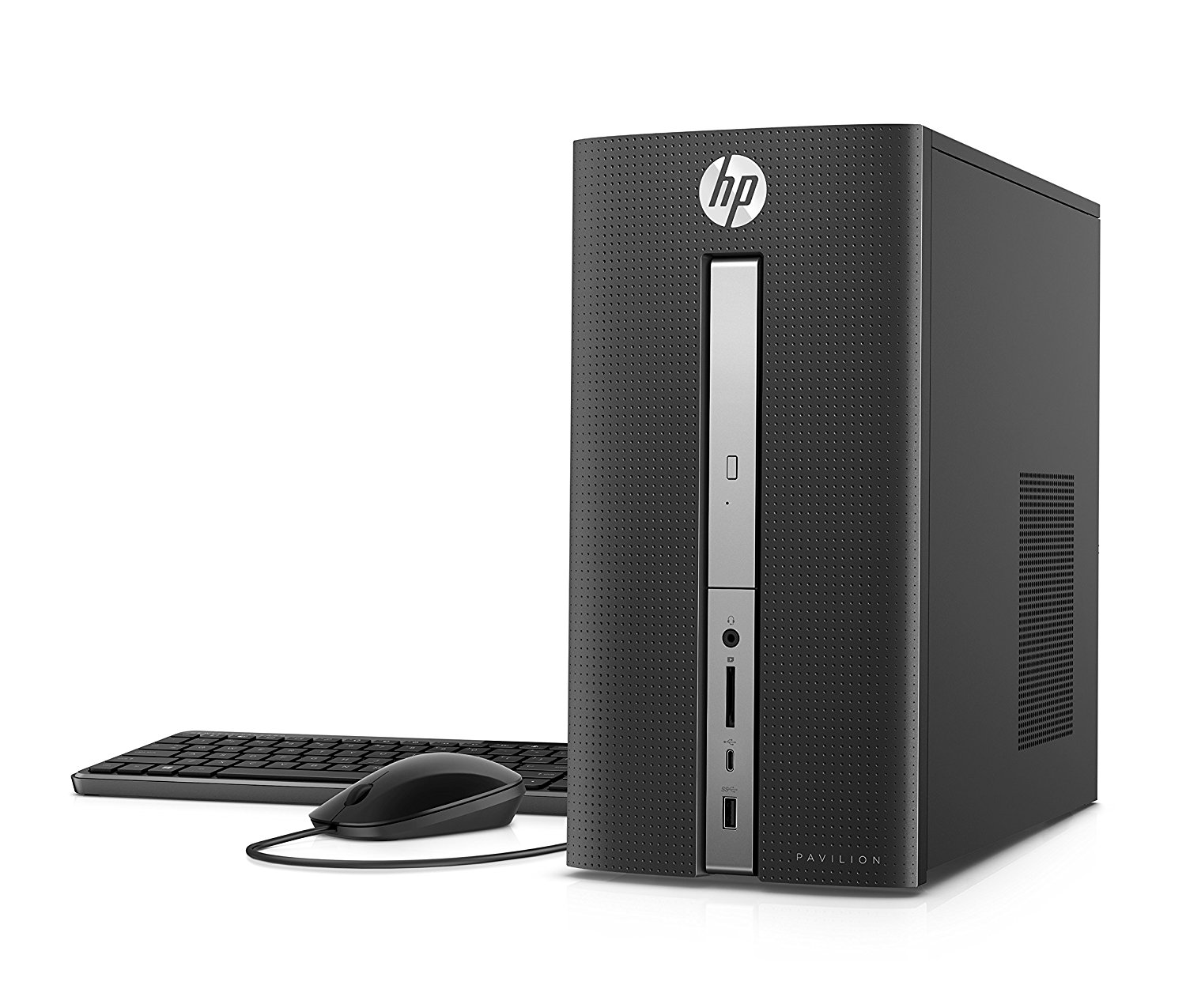 HP Pavilion 570-P030  Core i7-7700U 3.6GHz 1TB 12GB DVD-RW BT WIN 10 Keyboard Mouse Twinkle Black