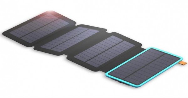 Solar Mat, 20000mAh Solar Charger Power Bank for Mobile Phones, Tablet PCs, Laptops and Other USB-Charged Devices, with 4 Solar Panels, Dual USB ports, LED Flashlight, Waterproof, Dustproof, and Shockproof.