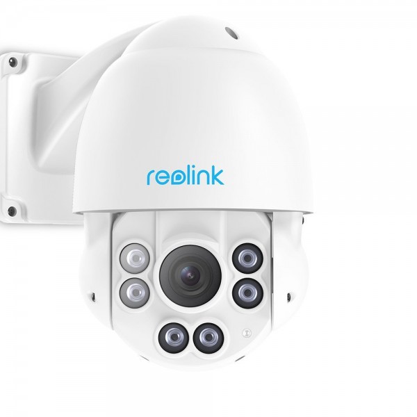 Reolink PTZ PoE IP Security Camera 5MP Super HD 3072x1728 Pan Tilt 4X Optical Zoom High Speed Dome Outdoor Indoor RLC-423 (PoE Cam w/o SD Card)