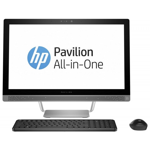 HP Pavilion 24-B267C ALL-IN-ONE Pentium  Dual-Core 23.8''(1920x1080) TOUCHSCREEN DVD-RW WIN 10 Webcam TURBO SILVER Keyboard Mouse 