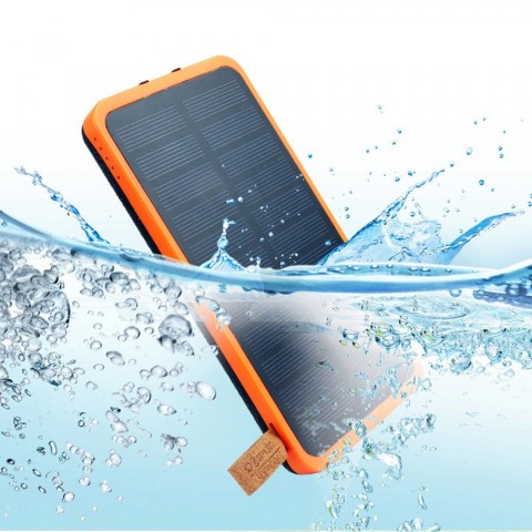 Solar Mat, 20000mAh Solar Charger Power Bank for Mobile Phones, Tablet PCs, Laptops and Other USB-Charged Devices, with 6 Solar Panels, Dual USB ports, LED Flashlight, Waterproof, Dustproof, and Shockproof.Device 