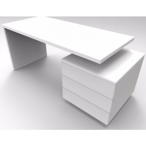 Wooddesignes Ruby Series Office Table -White 